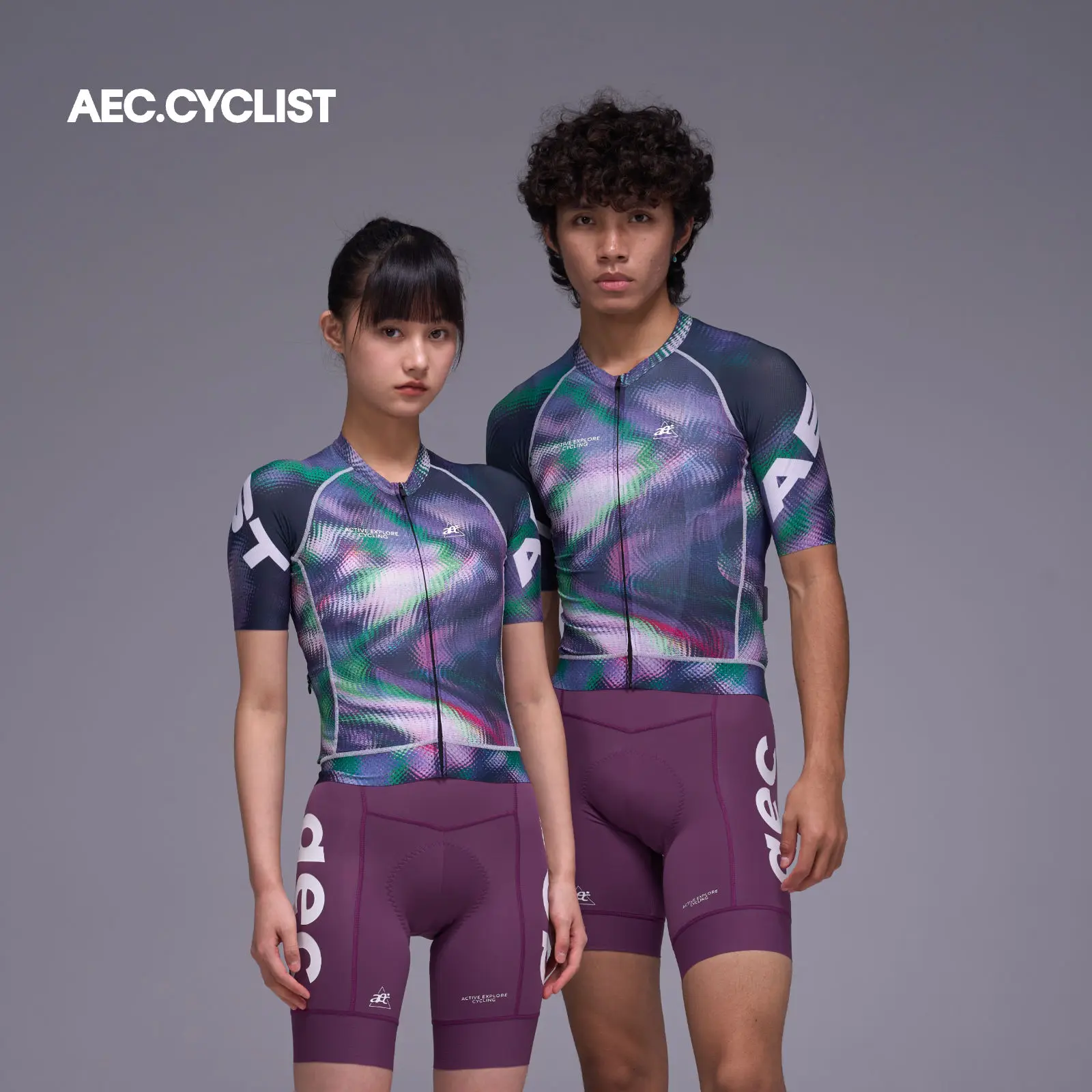 AEC.CYCLIST Herren Damen Radtrikot 2026 Leichtes Schnelltrocknendes Thermisches Fahrrad-Oberteil Slim-Fit Kurz Atmungsaktive Rennrad-Bekleidung