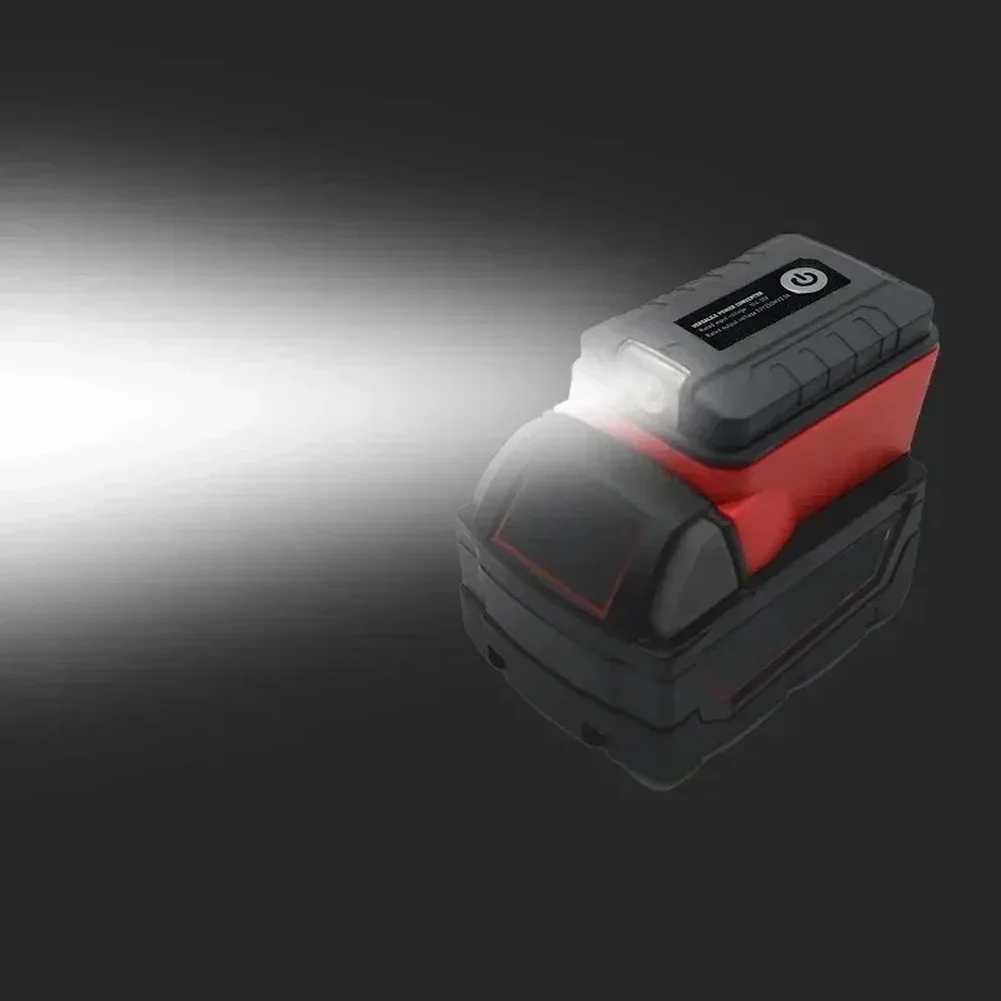 Power Converter Adapter For Battery Adapter Connector Terminal Block Dual USB Charging With LED Light For Outdoor Tools
