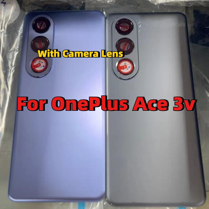 Replacement Glass Back Cover For OnePlus Ace 3v 1+ACE3V PJF110 Rear Housing Cover With Camera Lens + Adhesive