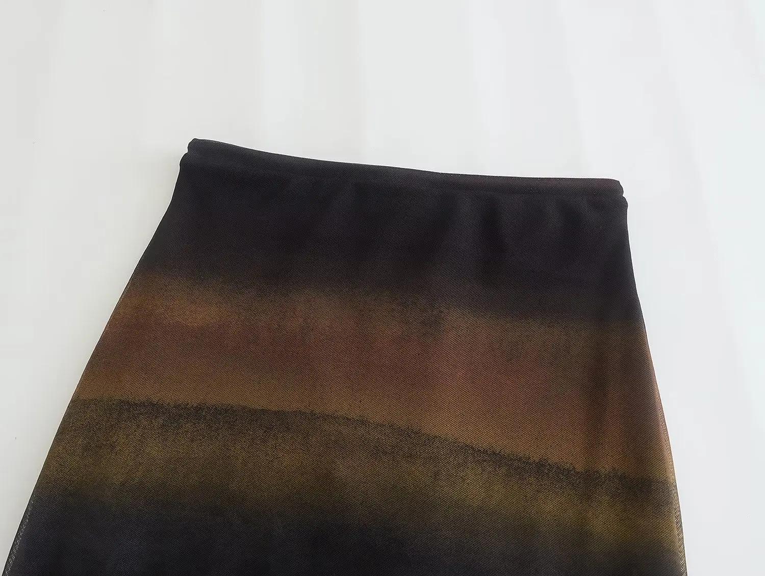 

High Waist Midi Slim Fit Thin Women's Skirt Holiday Dr Color Blo Slimming A-Line Skirt Street Sle Floral Print