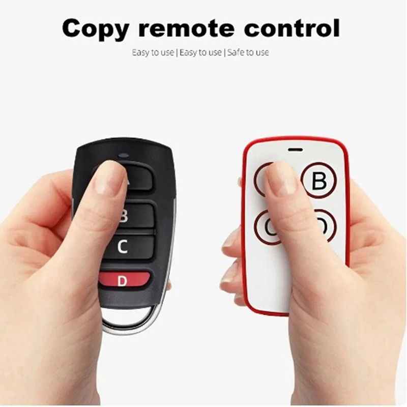 NEW-300-868Mhz Auto Copy Remote Control Electric Garage Door Opener Duplicator Clone Code 4 Keys Transmitter