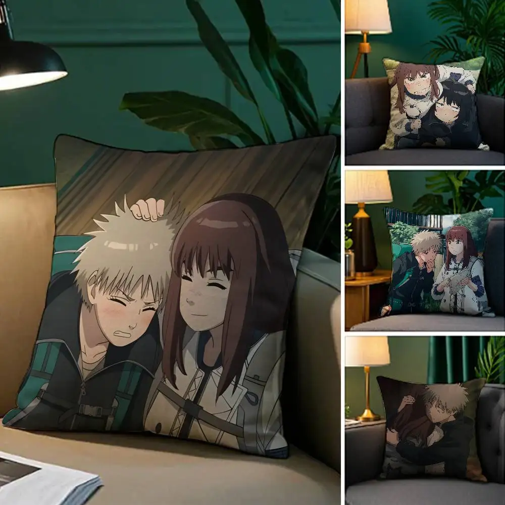 

H-Heavenly D-Delusion S-Season Pillow Case Anti-dustmite Pillowcase Invisible zipper silky short plush Sofa cushion cover