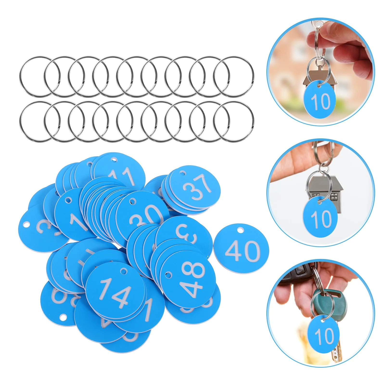 

1 set Valve Number Tags Plastic Hanging Labels For Pipe Identification Numbered Storage Organization Tags
