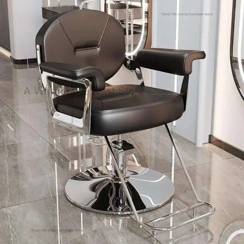 Celebrity Barbershop Barber Online Chairs Lift Hair Salon Specific Simple Barber Chairs Ergonomic Salon Furniture Muebles FYBC