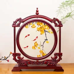 Suzhou Embroidery Living Room Decor Luxury Handicraft Decorative Screen Elegant Chinese Gift for Home or Office