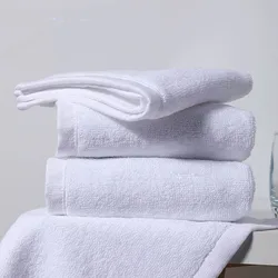 Cotton white towel Soft comfortable strong absorbent white towel Kitchen hotel restaurant kindergarten beauty salon Cotton towel