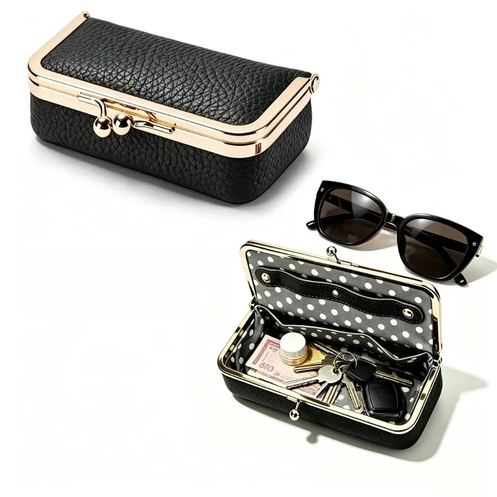 Portable Jewelry Storage Pouch Compact Design Zipper Closure Coin Purse Pouch Multi-Functional Soft Fabric