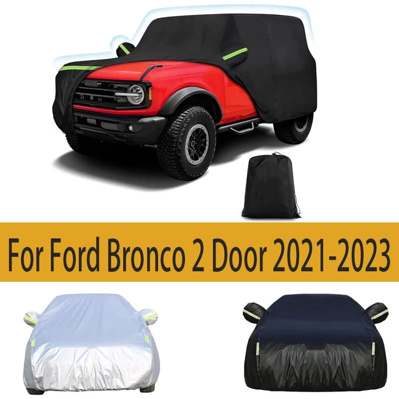 

Outdoor Waterproof Car Cover Fit for Ford Bronco 2 Door 2021-2023 All Weather Wind Sun UV and Dust Protection