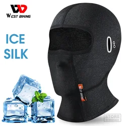 WEST BIKING Summer Cool Cycling Cap Breathable Men Women Fishing Hiking Bicycle Hat MTB Bike Headwear Anti-UV Ice SIlk Balaclava