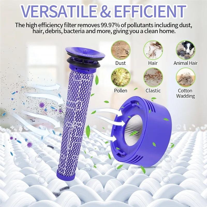 Filtri ABRG-Hepa per filtri pre e post Dyson serie V7 V8, accessori per aspirapolvere Filtro 965661-01 e 967478-01