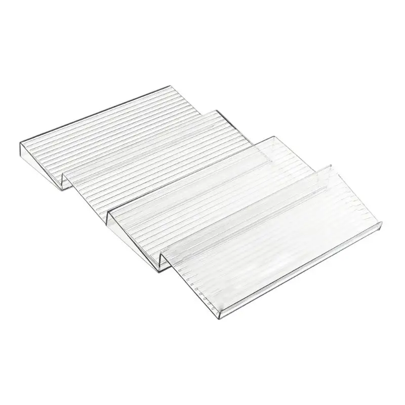 G6KF Easy To Clean Acrylic Spice Rack Step Shelf Drawer Organizers Adjustable