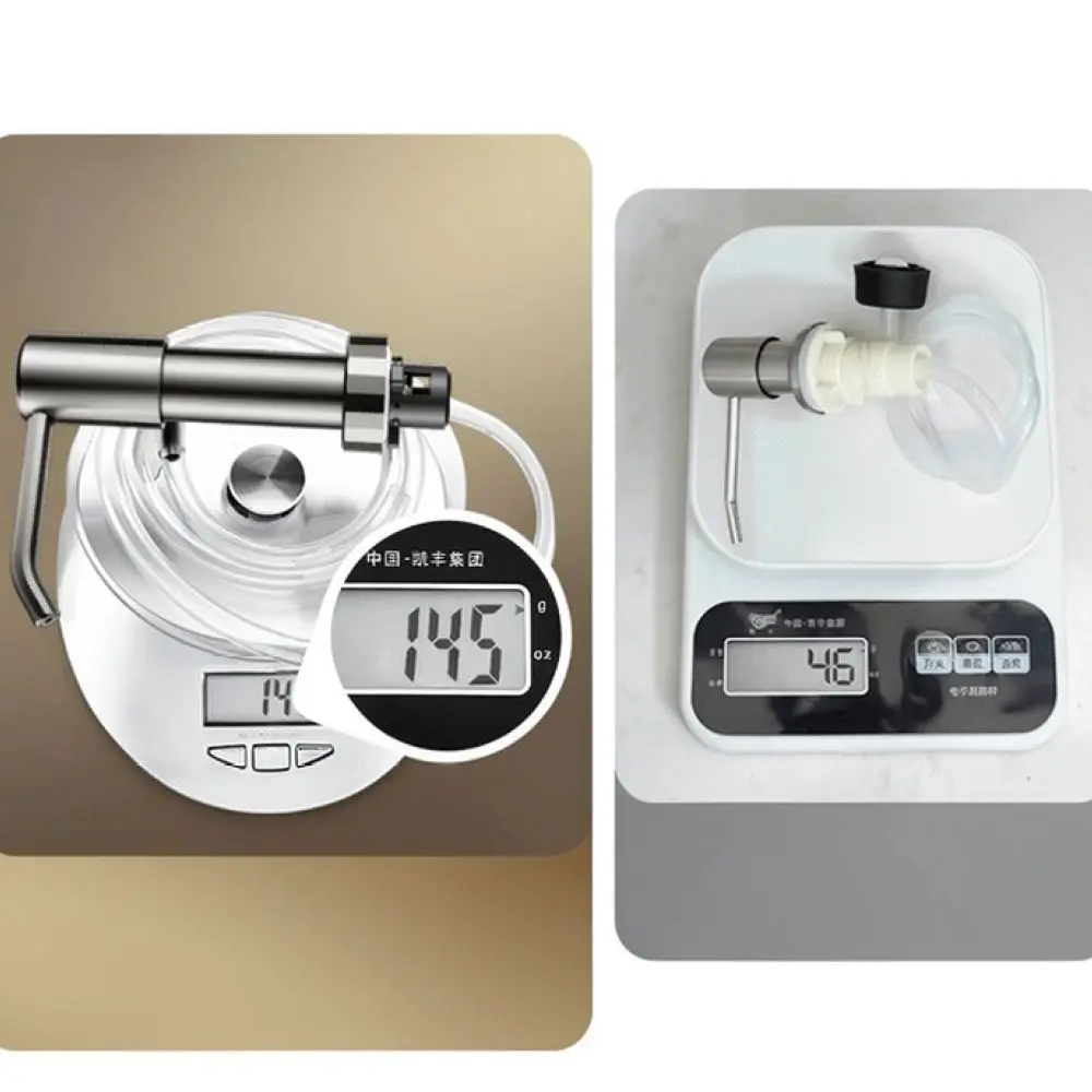 Manual Soap Dispenser For Kitchen Sink Countertop Built In Detergent Pump Press Type Tool With Long Extension Hose