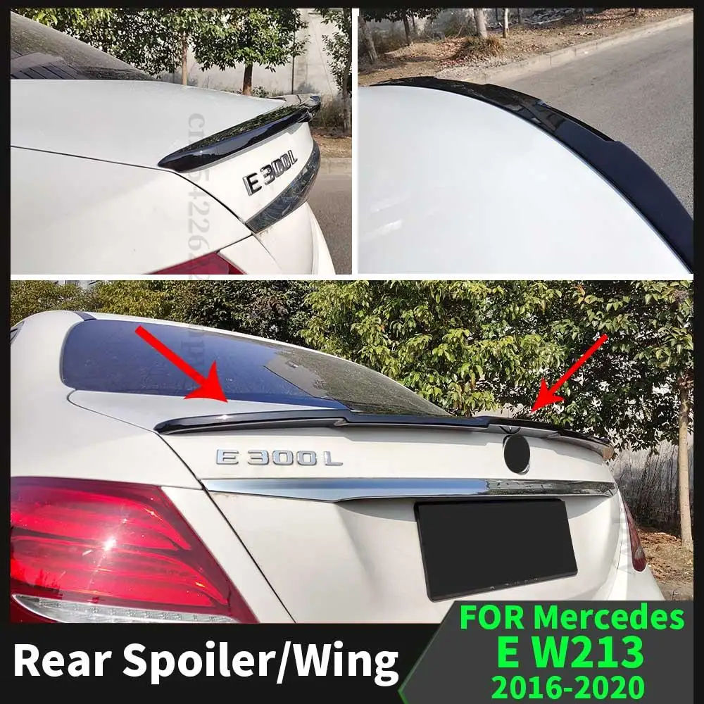 

Roof Rear Spoiler Wing Tuning Racing Boot Lip Refit Decoration For Mercedes Benz E W213 2016 2017 2018 2019 2020 E300 E200 E260