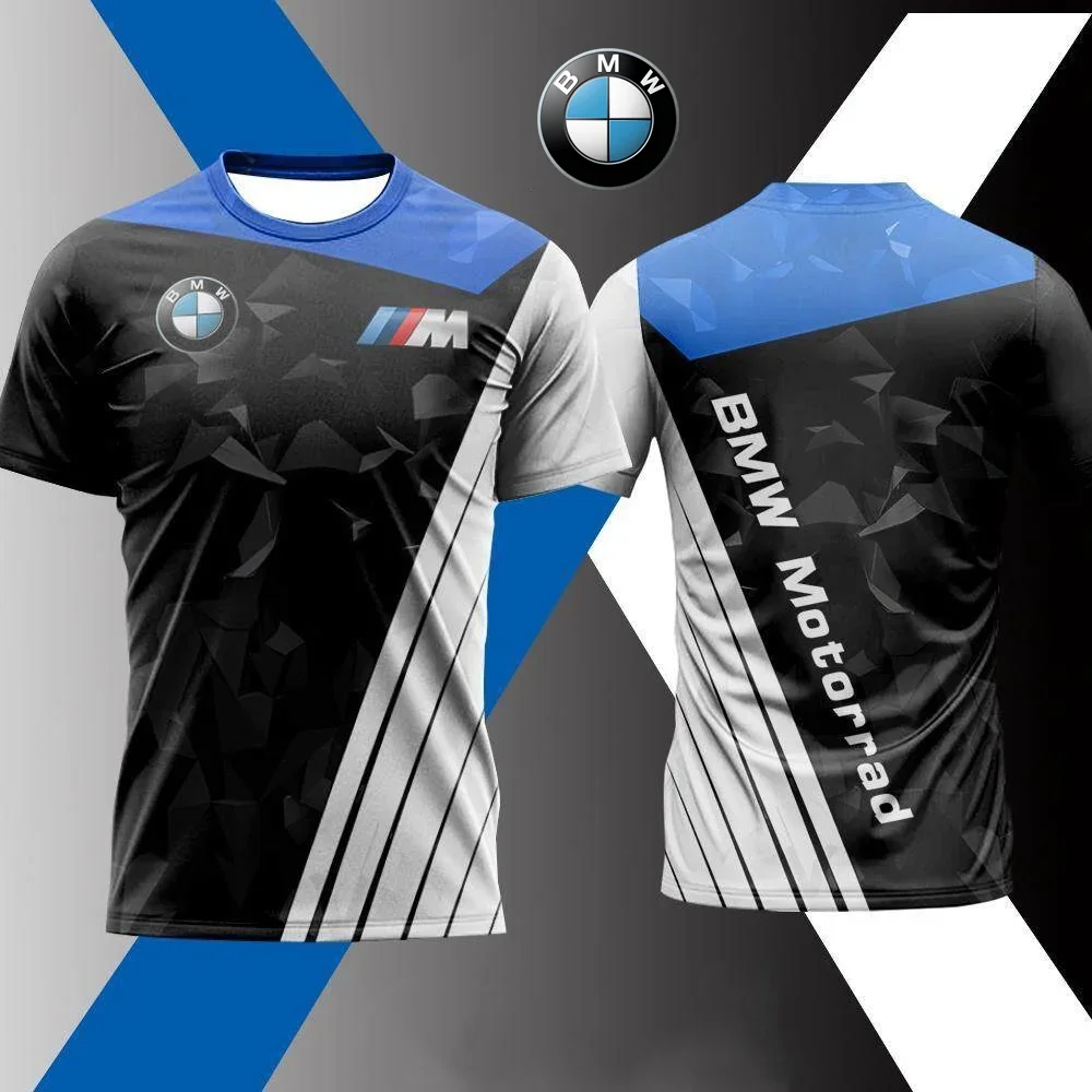 

BMW 2025 Summer Motorcycle Racing Set, A New Short-sleeved T-shirt for Men That Is Fashionable, Quick-drying, Casual Breathable