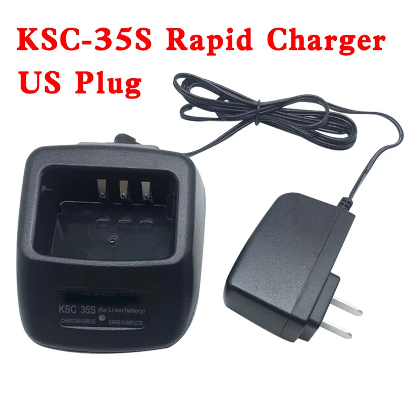 KSC-35S caricabatteria rapido agli ioni di litio per Radio KENWOOD TK-3000 TK-2000 KNB-63L KNB-65L TK-3400 TK-2400 TK-3301 TK-U100 TH-K20E