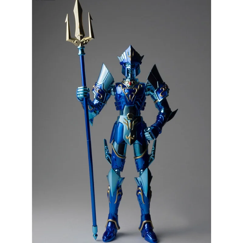 Bandai Original sacré tissu mythologie 15th anniversaire édition mer empereur Poseidon 15th anniversaire Ver Anime marionnette Figurines