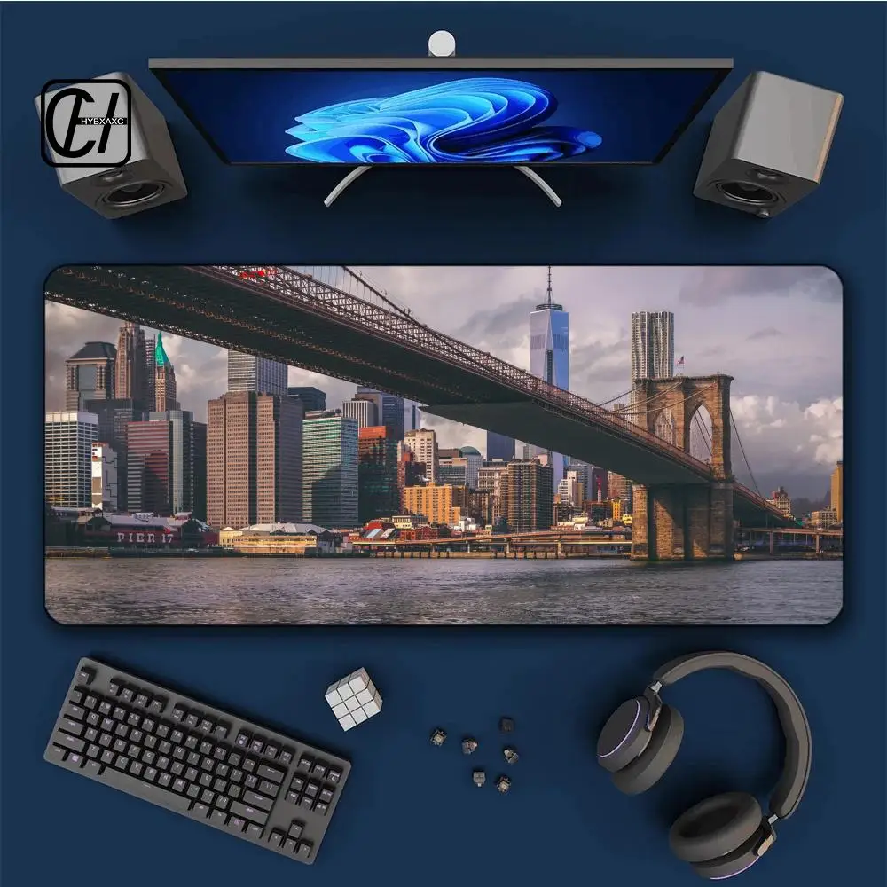 

Bridge Mouse Pad Gamer Large XXL Computer Custom keyboard pad Mouse Mat Office Soft Gamer Laptop Carpet HYBXXC