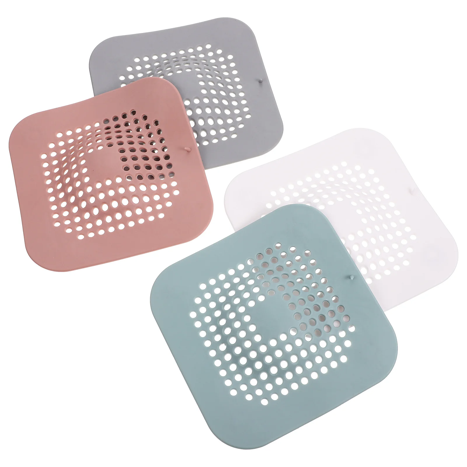 4 قطعة غطاء لبالوعة بالأرضية سميكة Tpr بالوعة غطاء مرشح المطبخ بالوعة الحمام استنزاف سدادة ختم مكافحة انسداد غطاء مرشح #2