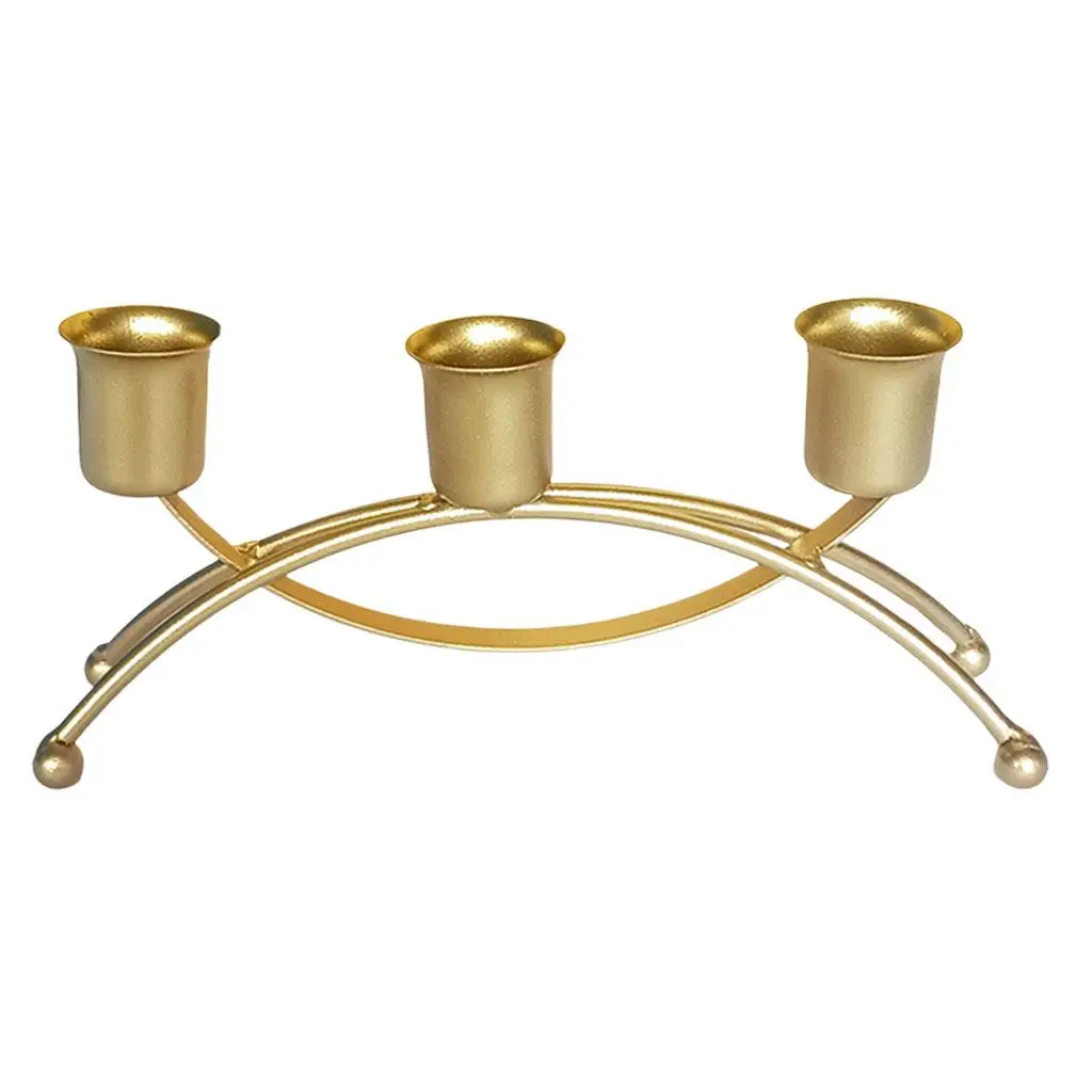 Taper Candle Holders 3-Heads Candlestick Holder Candelabra for Wedding Dinning Home Decorations for Living Room