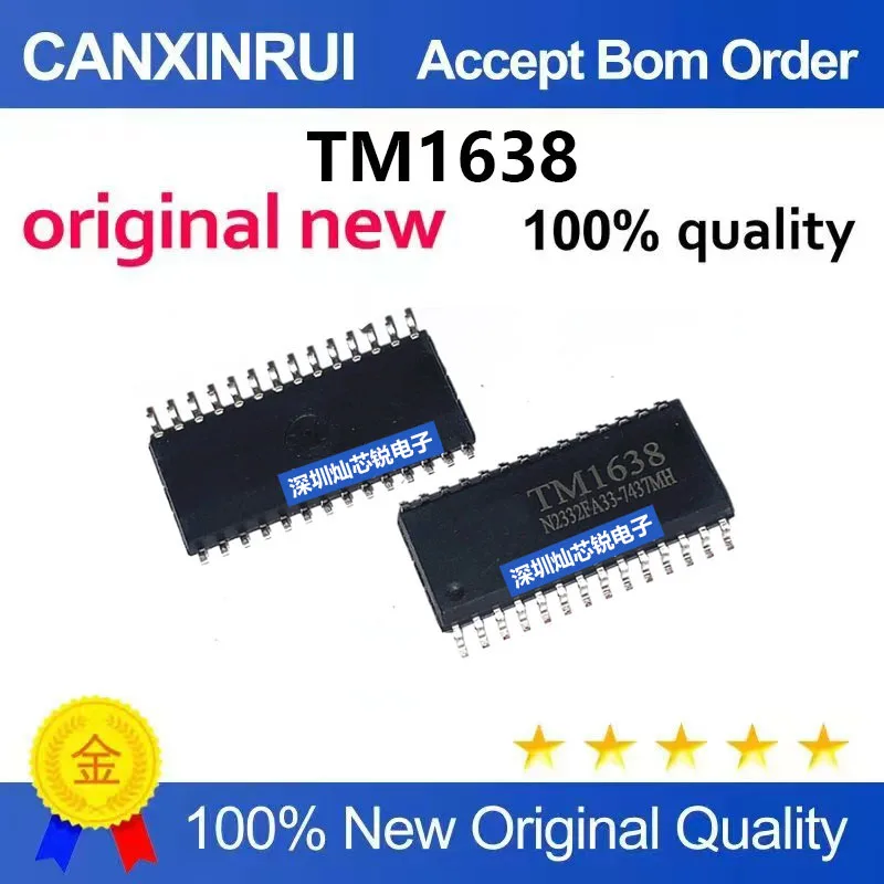 (5-100pieces)Brand new original TM1638 SMD SOP28 LED display driver control integrated chip