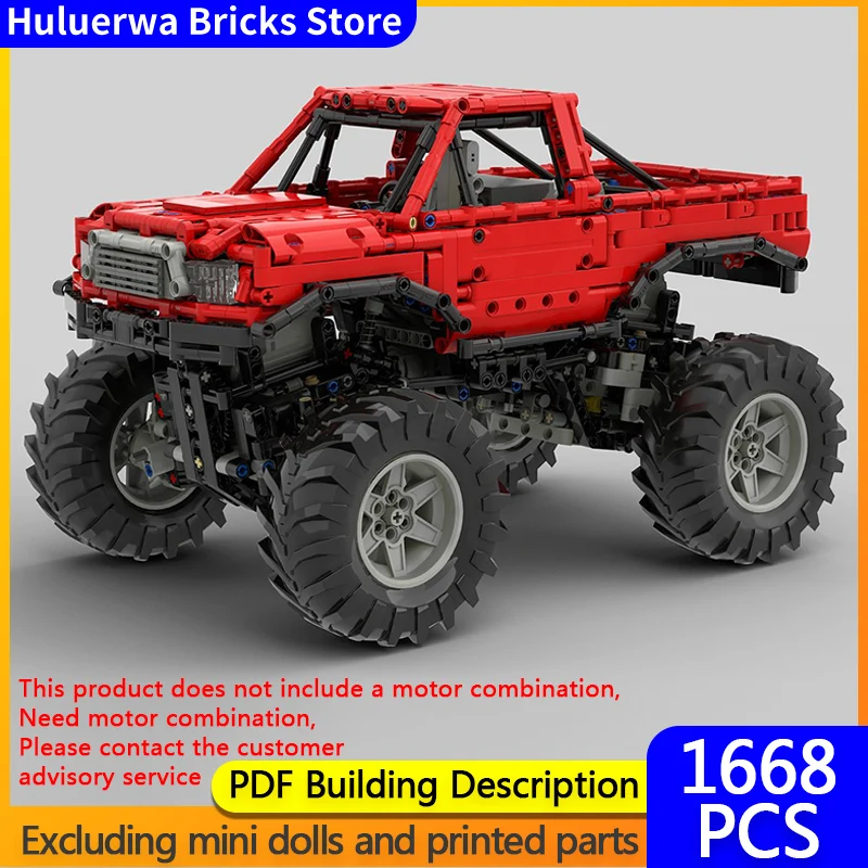 

Speed Racing Car Model MOC Building Bricks Classic Monster Truck Modular Technology Gifts Holiday Assemble Children Toys Suit