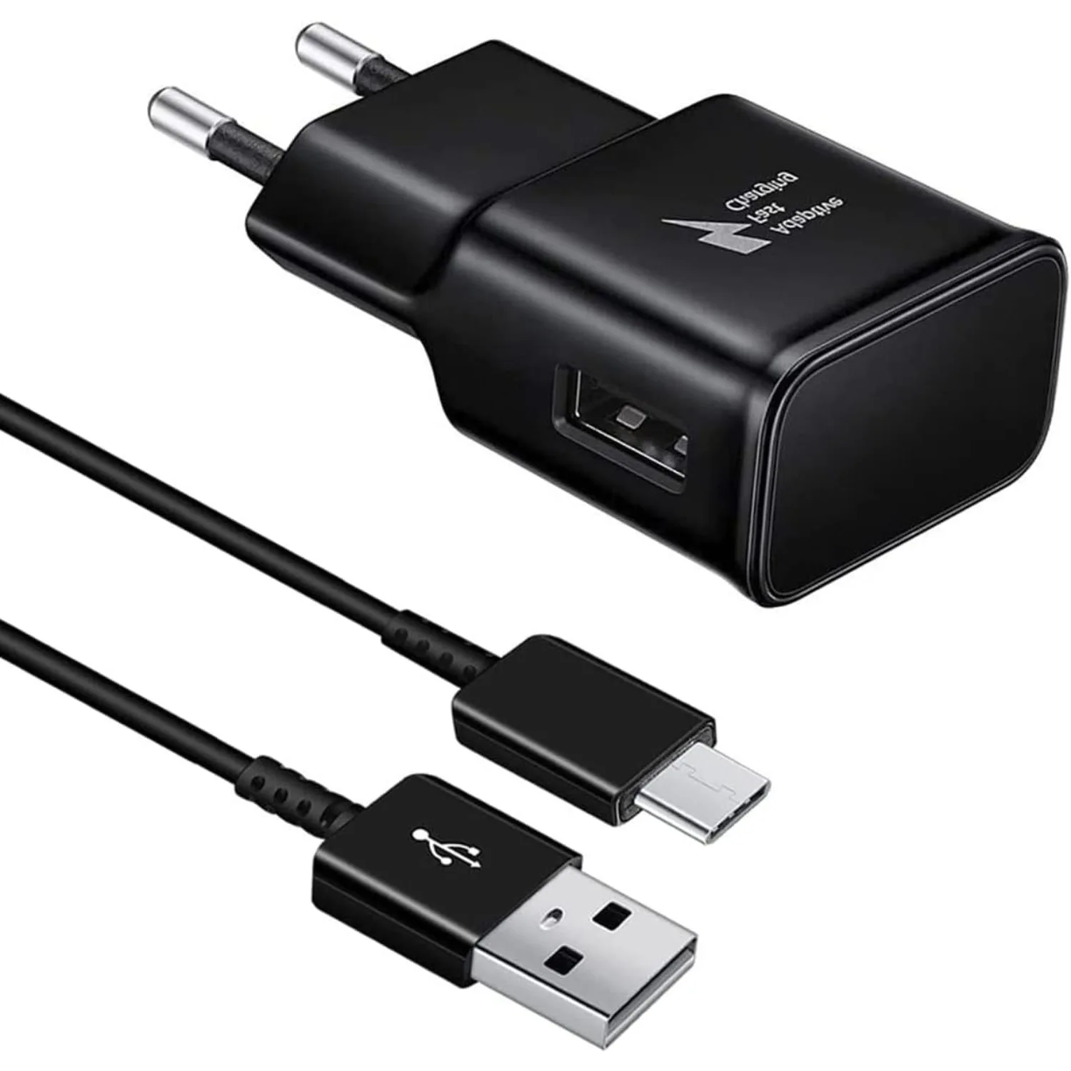 

Разъем USB-зарядного устройства, кабель для быстрой зарядки USB C для Samsung Galaxy A52, A52S, A53, A33, S21, S20 FE, S10, S9, S8 Plus (черный)