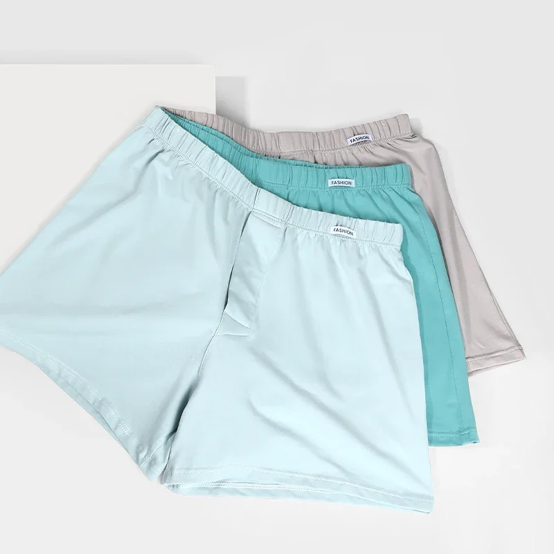 

3pcs of men's underwear, cotton quadrangle pants, breathable shorts, boxer pants, comfortable and loose home pajama pants