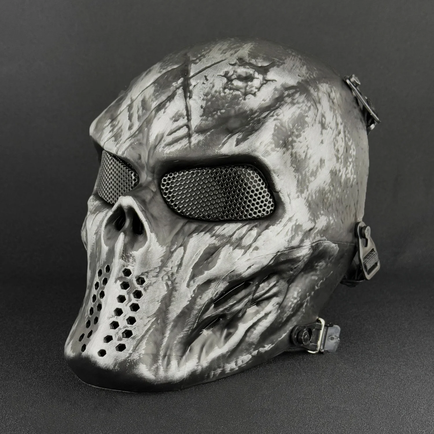 

Маска черепа на открытом воздухе для игры CS | Полнолицевая тактическая маска воина зомби для страйкбола/пейнтбола/военных игр