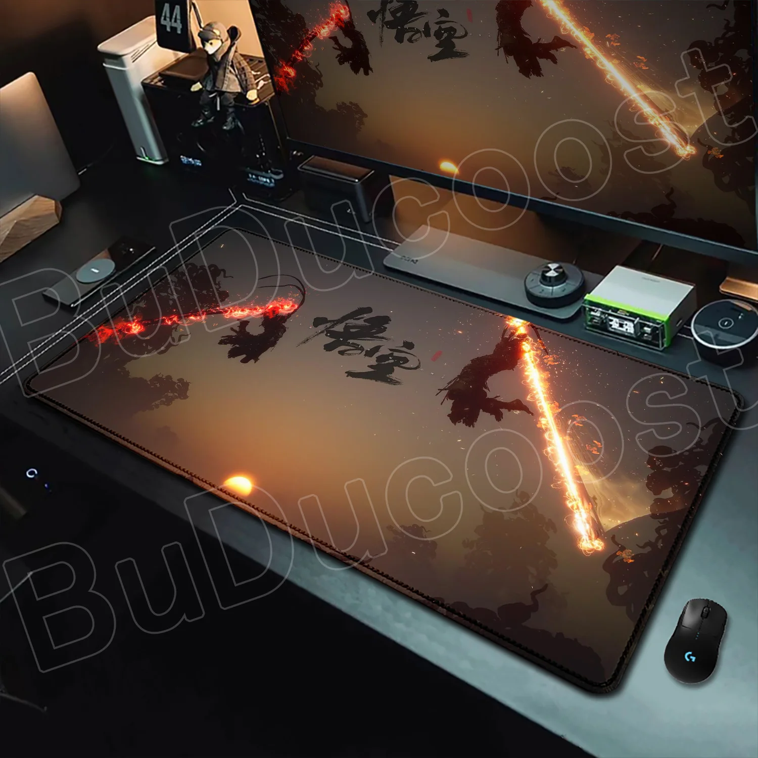 

New Picture Hot Game Large Gaming Mouse Pad Cool Black Myth Wukong Mousepad Keyboard Pad Edge Lock Anime Accessory XXL Desk Mats