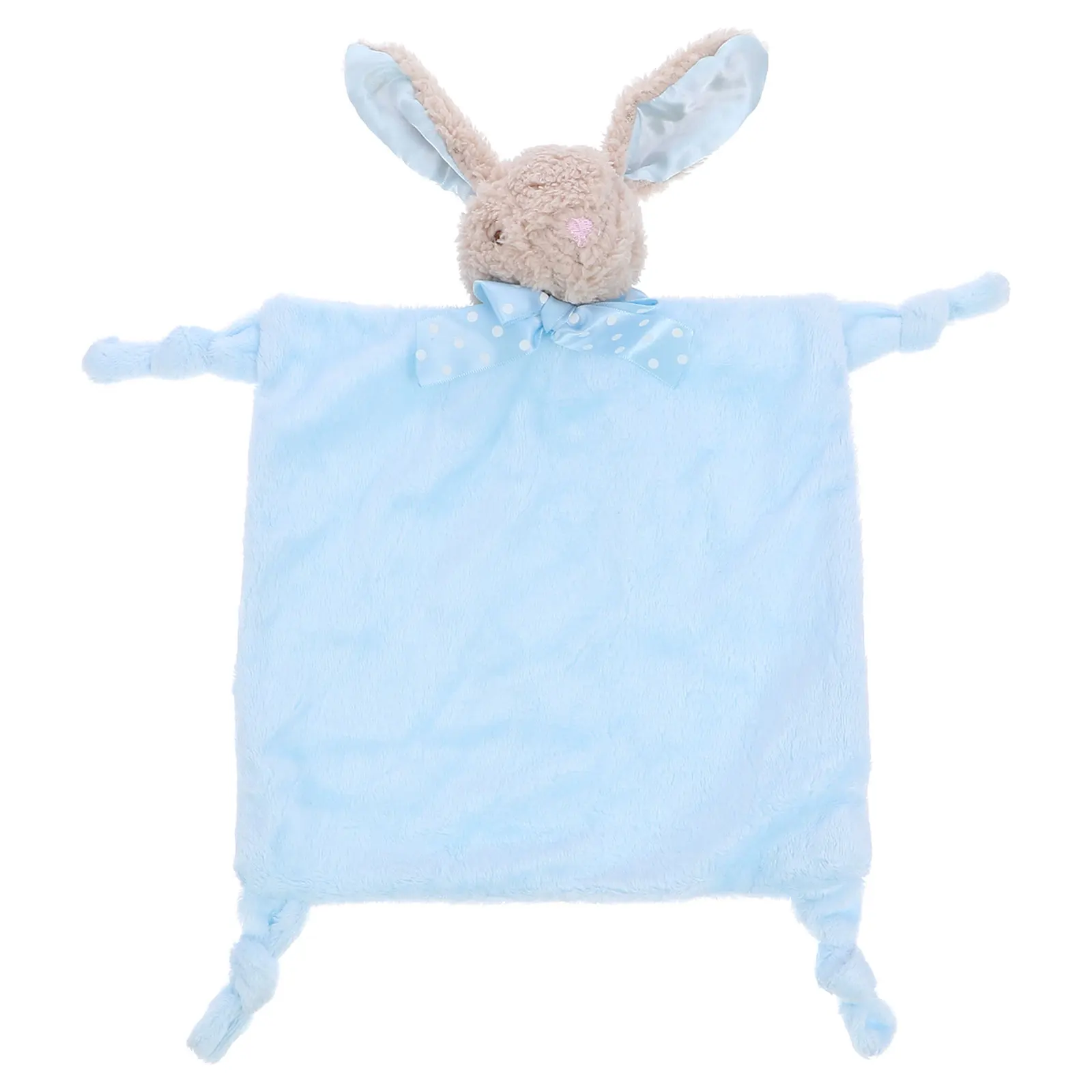 

Towel Ranbit Lovey Blue Soothing Animal Soft Toy Blanket Security Bunny Rabbit Chew Towels Children Loveys
