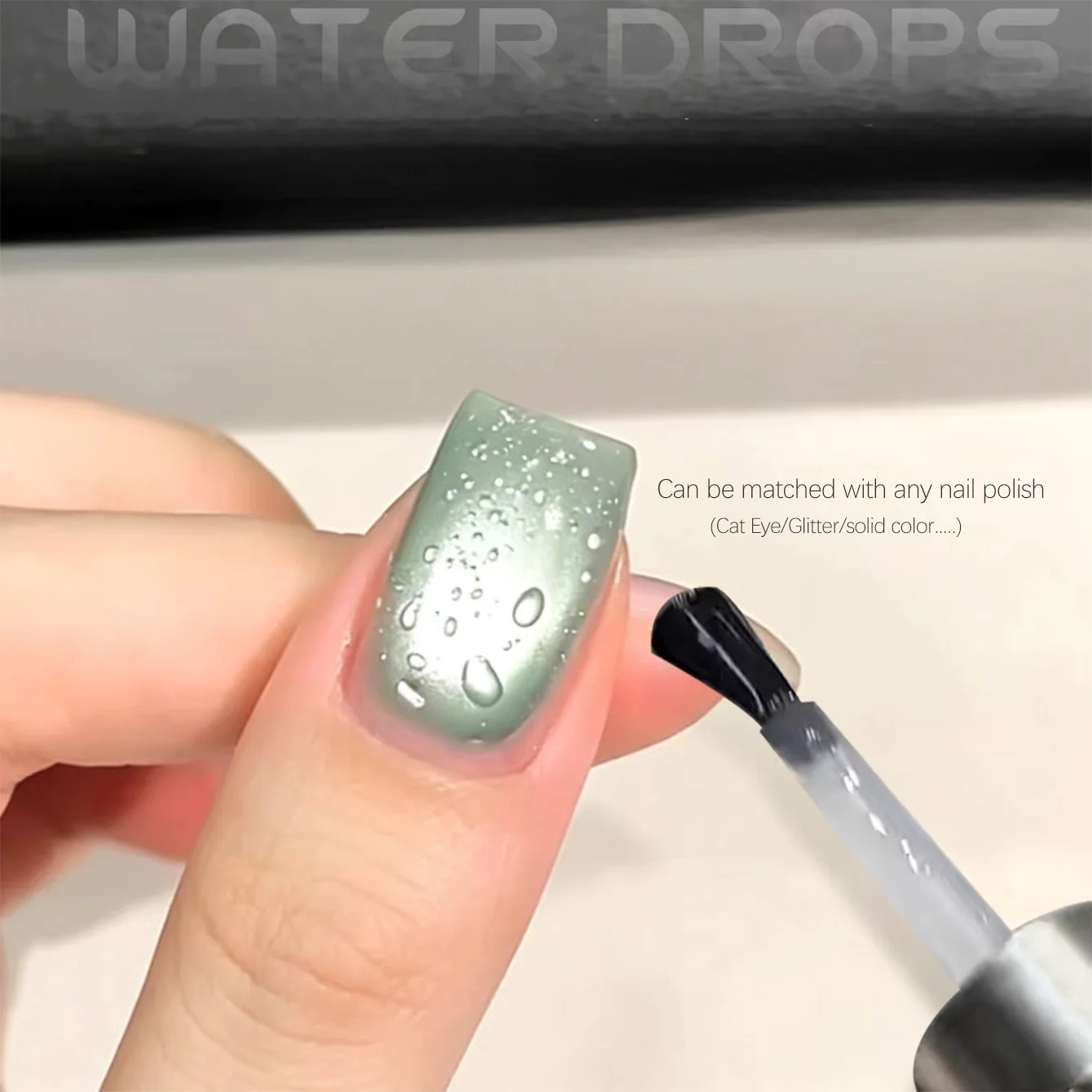 1pcs PSK Spring Summer New Ice Tansparent Water Drop Gel Top Coat Gel Nail Polish Clear Versatile Water Drop Design Nail Art