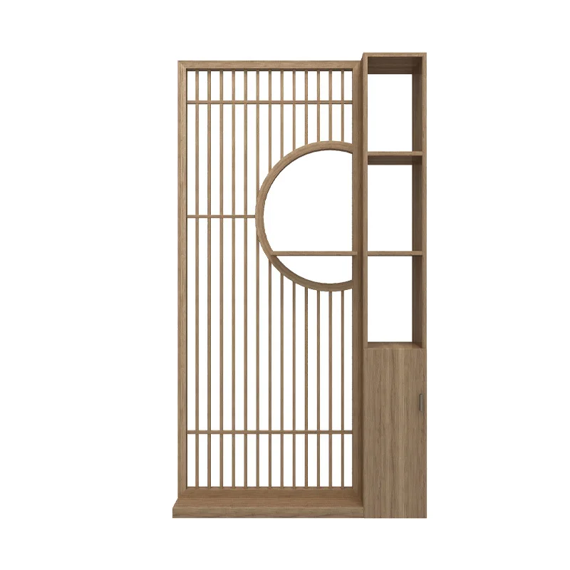 

Новая перегородка в китайском стиле, блокировка входной двери в гостиную, небольшая квартира