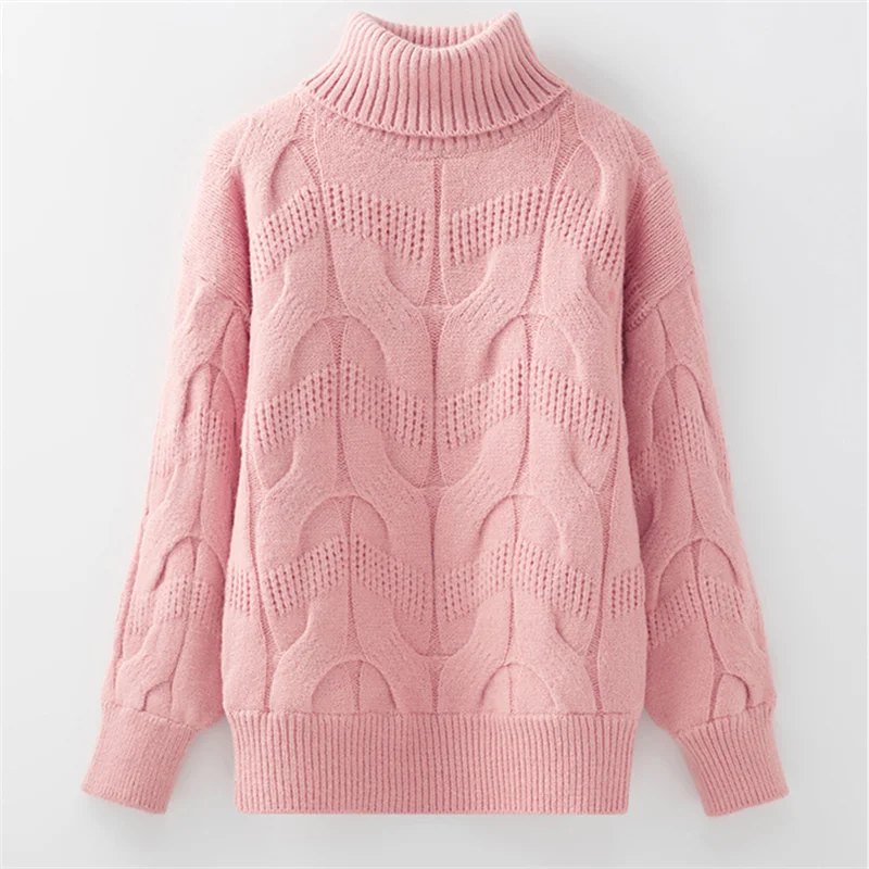 New 2023 Children's Turtle Neck Sweater Spring Autumn Girls Cardigan Kids  Sweaters Girl's  Style outerwear pullovers