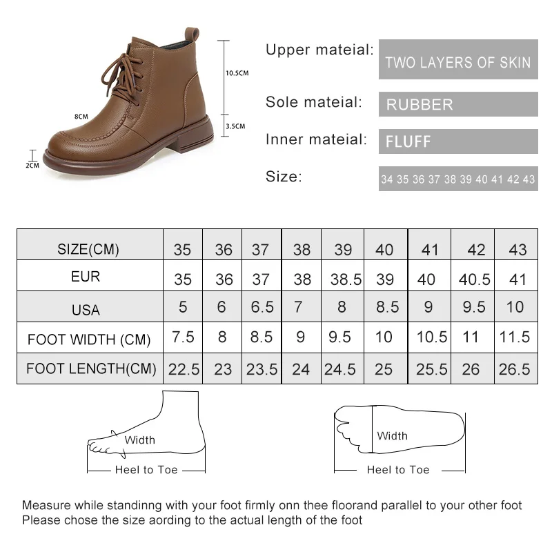 AIYUQI Women's Snow Boots Genuine Leather 2024 Winter New Natural Wool Women Ankle Boots Anti Slip Large Size Mom Boots