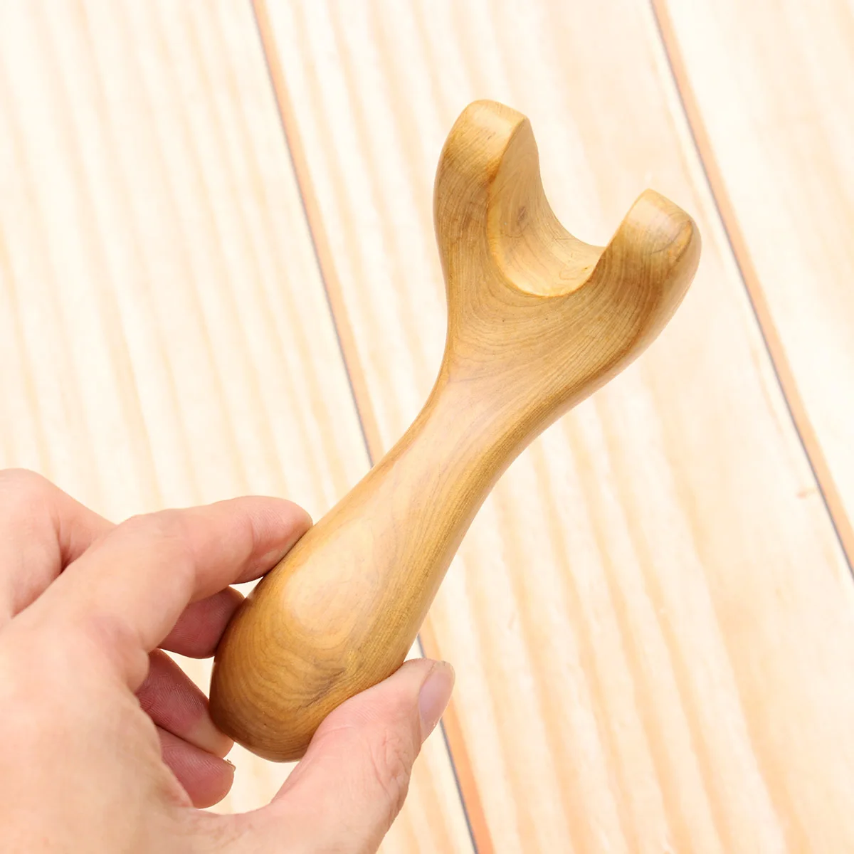 

2Pcs Sandalwood Massage Scraper Board Y-Type Massager Plate for Microcirculation Face Arm Back Trigger Point Treatment Scraping