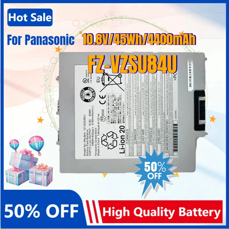 FZ-VZSU84U 45Wh Laptop Battery for Panasonic TOUGHPAD FZ-G1 Tablet PC FZ-G1AABDXER FZ-VZSU84A2U FZ-VZSU84R FZ-VZSU88U Bateria