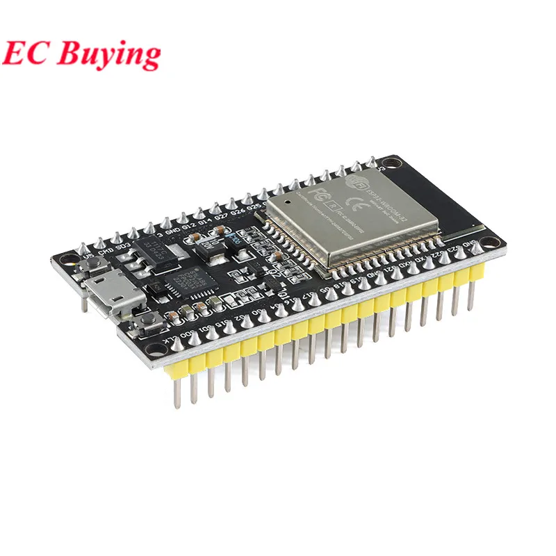 ESP32 WROOM-32 Development Board TYPE-C Micro-USB CH340C/CP2102 WiFi+Bluetooth Wireless Module Dual Core Ultra-Low Power