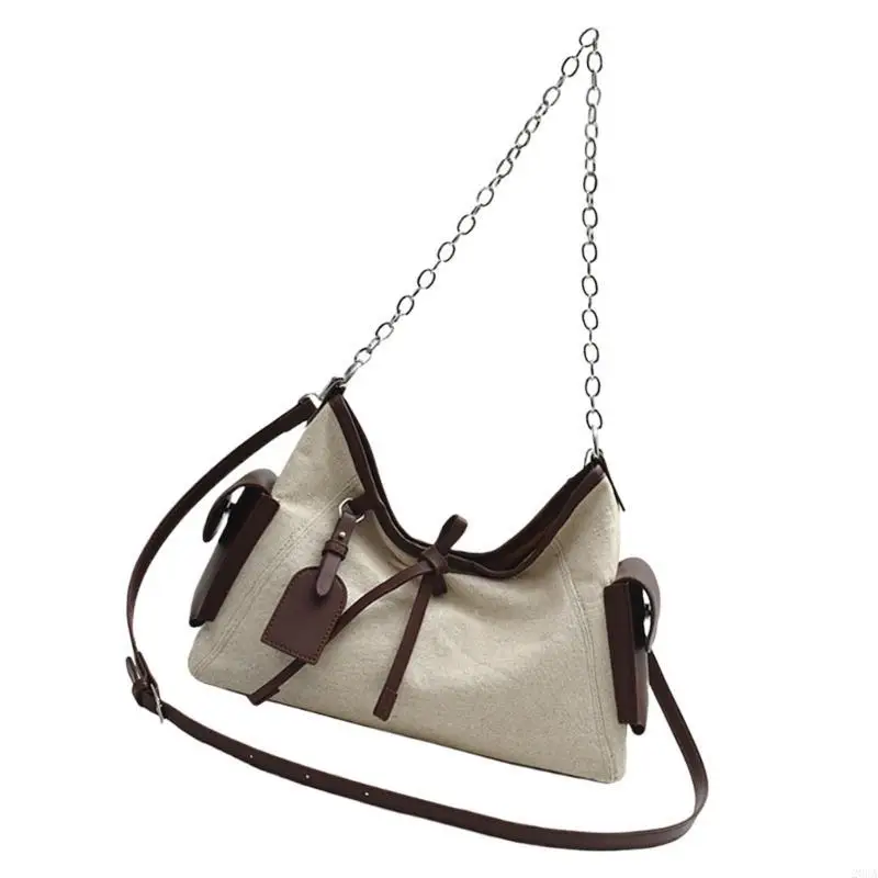 

Cotton Linen Shoulder Bag With Large Capacity Underarm Bags Adjustable Strap For Fashion Students And 20CA