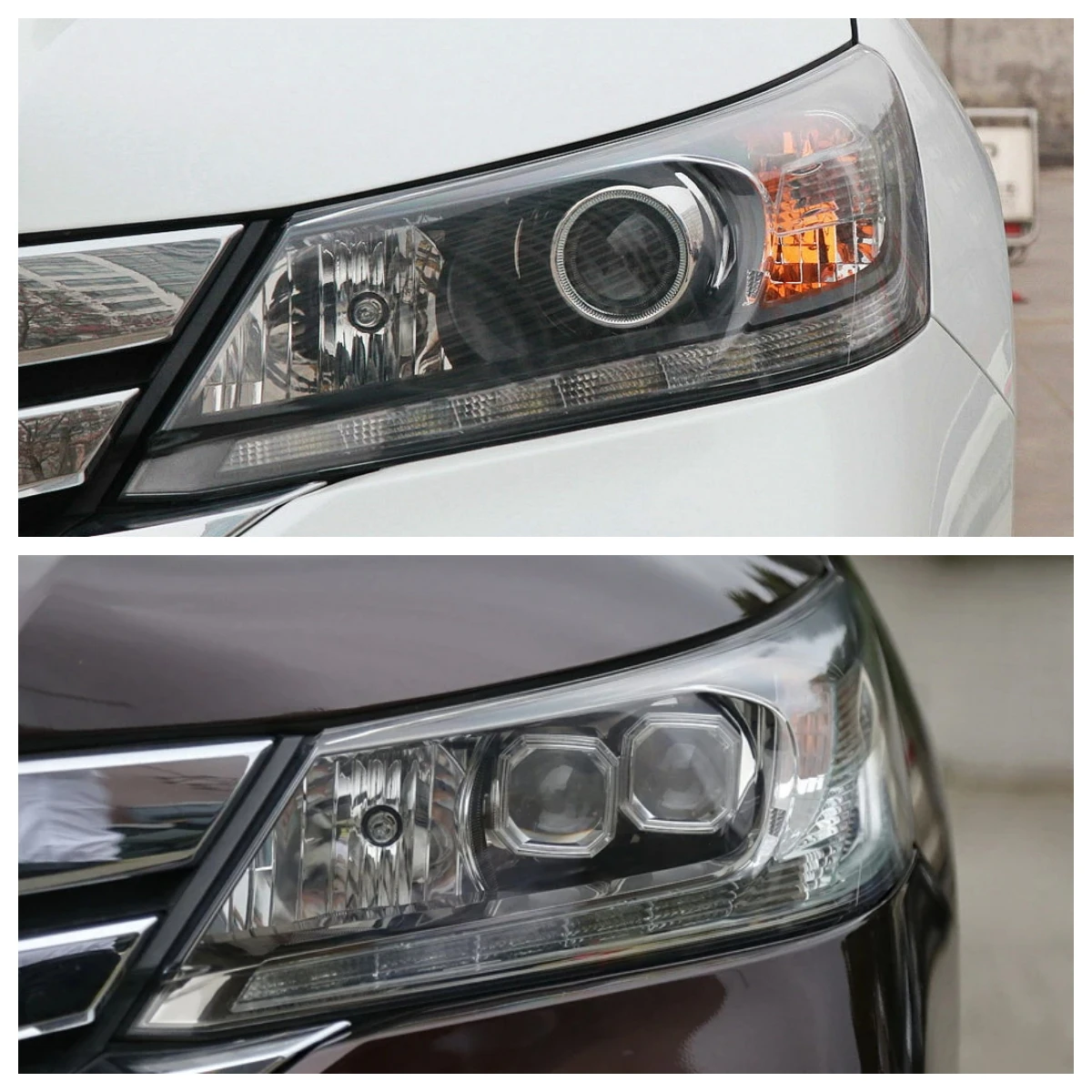 For Honda Accord 9Th Generation 2014 2015 Accessories Transparent PC Material Headlights Lamp Lens