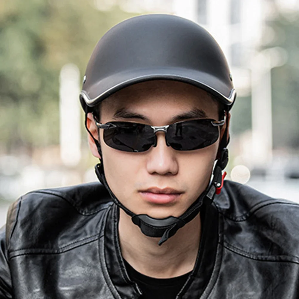 Motorcycle Half Helmet Baseball Cap Universal Helmet Adult Electric Bicycle Helmets Bike Classic Scooter Helmets For Men Women