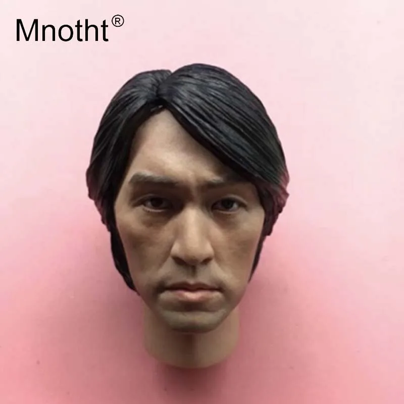 Mnotht 1:6 Scale King of Comedy Stephen Chow Head Sculpt Model Asian Famous Star Head Carving Model Hobbies Collections m3