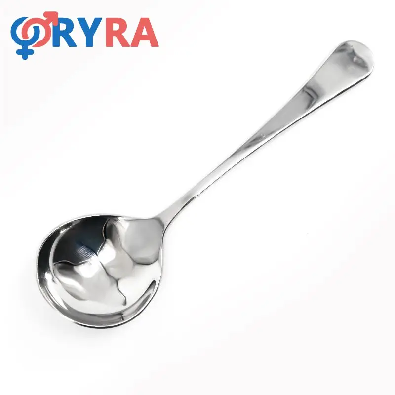 Coffee Spoon Coffee Cup Measuring Spoon Stainless Steel Tasting Spoon Barista Evaluation Round Long Handle Spoon Kitchen