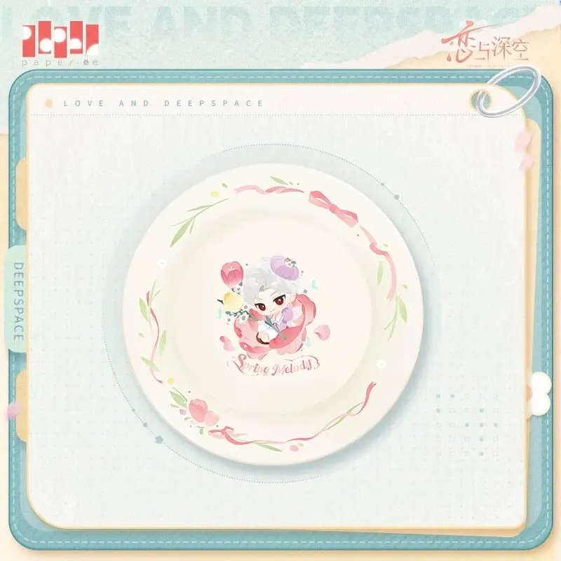 In Stock Official Love and Deepspace Caleb Sylus Rafayel Ceramic Plate Kitchen Supplies Plate Spring Melody Series Anime Game T