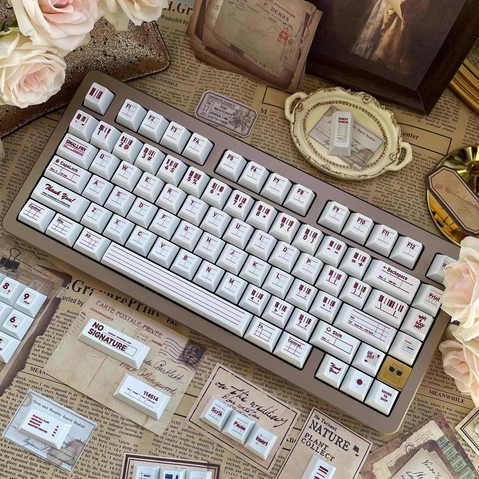 Check Theme PBT Keycaps Cherry Profile For Machanical Keyboard