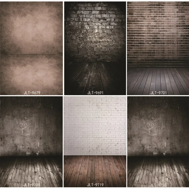 

Vinyl Custom Photography Backdrops Prop Brick wall+floor Theme Photography Background JL-20