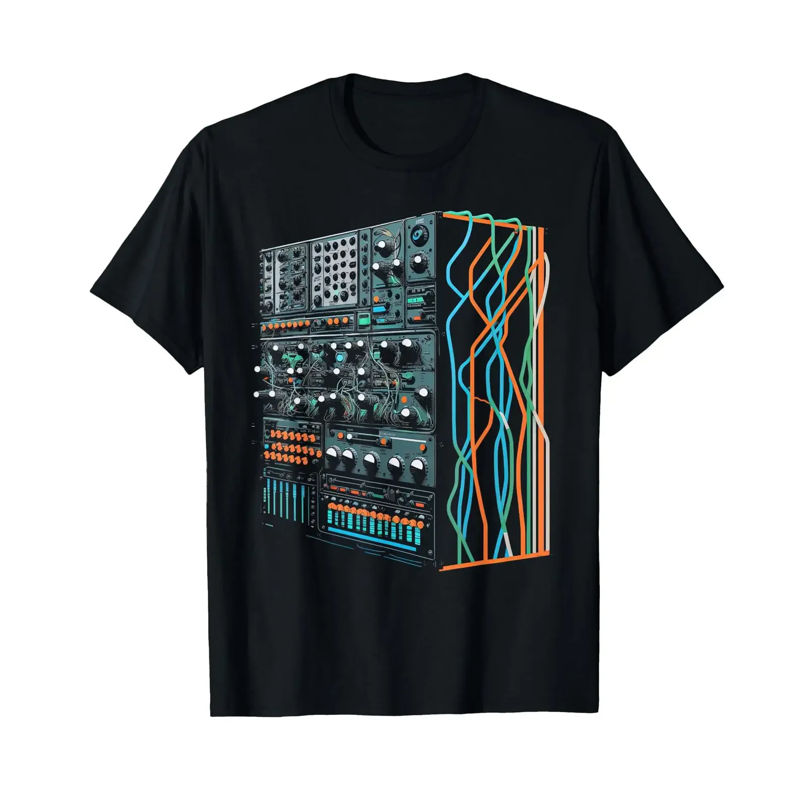 Modular Synthesizer Electronic Music Life Analogue T Shirt vintage Washed designer clothes Comfortable Top For Everyday Wear