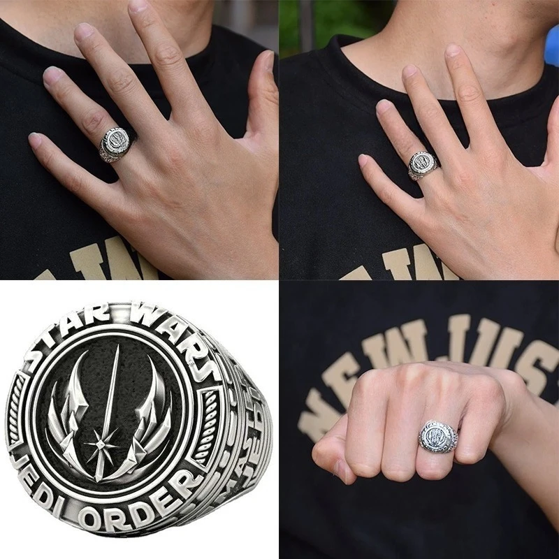

Star Wars Metal Rings Anime Character Makeup Party Decoration Props Men Women Rings Cos Peripheral Series Props Birthday Gifts