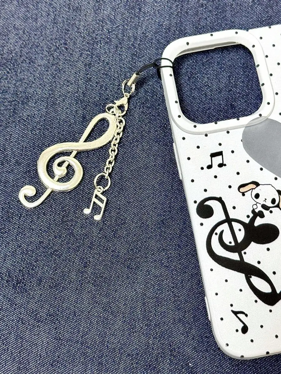 

Chic Retro Music Note Phone Lanyard Pendant For Adults Vintage Style Phone Chain Accessory