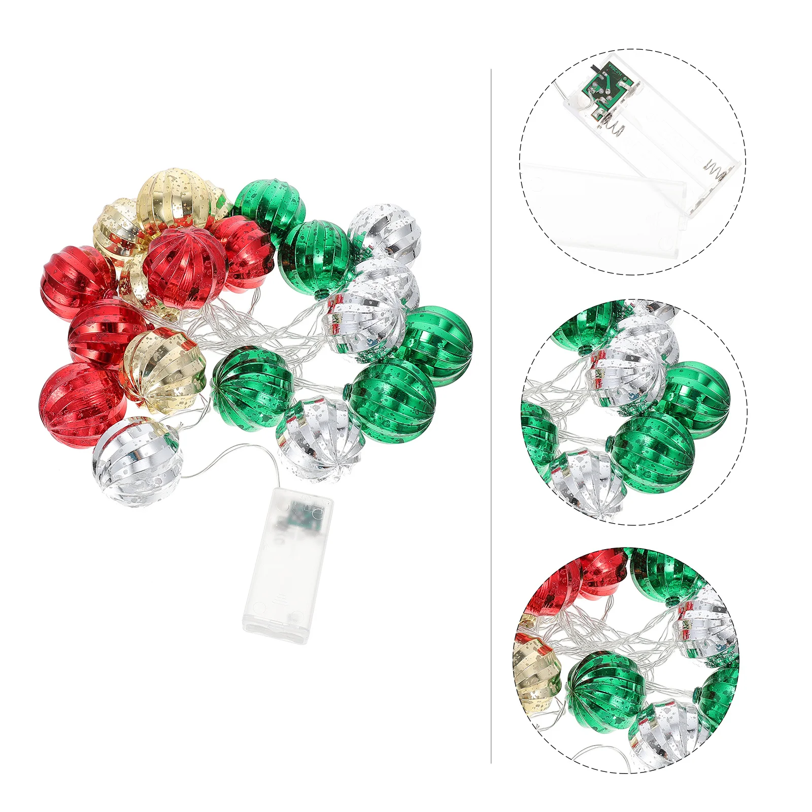 1 قطعة عيد الميلاد الكرة سلسلة مصباح ملون عيد الميلاد ضوء زخرفة الإبداعية مهرجان ديكور معلق ضوء عيد الميلاد الكرة سلسلة مصباح