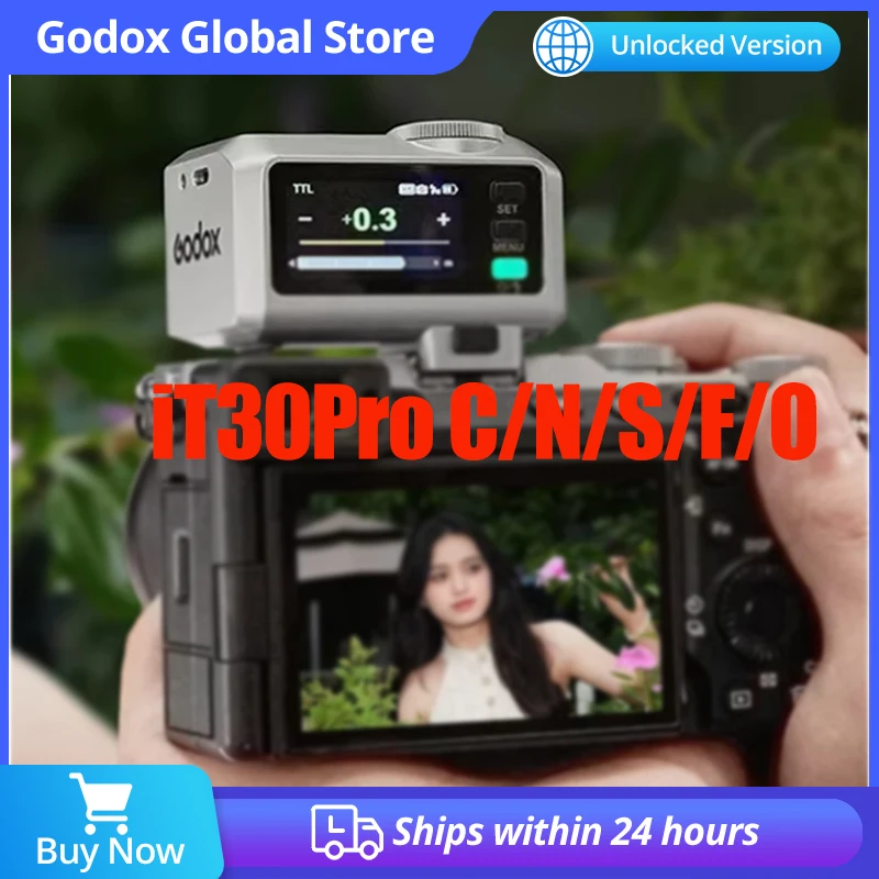 

Godox iT30Pro C/S/N/F/O iFlash Camera Flash Speedlite HSS TTL 2.4G Wireless Pocket Flash for Canon Sony Nikon Fuji Olympus